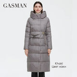 Down Jacket Female 2022 Long Fashion Brand Women's Winter Jacket Designer Personality Belt Pocket Women Coat