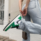 High Waist Stretch Skinny Jeans Blue-Outfit