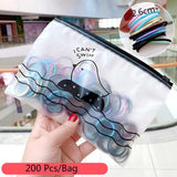 Pcs/Bag Children Cute Candy Random Solid Elastic Hair Bands Girls Lovely Srunchies Rubber Bands Kid Hair