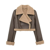 And Winter New Double-Sided Short Jacket Jacket 4341806-Outfit