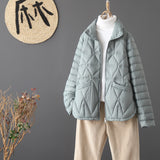 2024 Winter New Light And Short Down Jacket Korean Version Fashion Slim White Duck Down Warm Small Coat Tide-Outfit