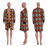 Fongt New Women's Dress Color Long Handmade Knitted Coat-Outfit
