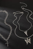 Butterfly Multi-layer Necklace-Outfit