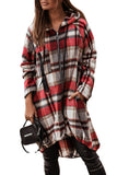 Autumn And Winter Women's New Zipper Hat Print Shirt Coat-Outfit