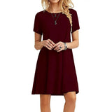 Waist Stylish Trendy Unique Women's Short-sleeved