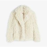 Faux Fur Fringe Coat-Outfit
