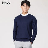 Men's Autumn Winter Cashmere Sweaters Casual Jersey Robe Hombre Homme Hiver Pullover Classic V-Neck O-Neck Knitted Jumper