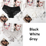 Sexy Lace Panties Solid Soft Breathable Briefs Seamless Women Underwear Ladies Panty Transparent Tempting Low-Rise