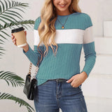 Fongt Wish Autumn And Winter Explosion Women's Clothing Women's Knitted Long-Sleeved Color Repair Body