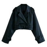 Fongt New Women's Short Cut Wind Coat Jacket Jacket Female B62529