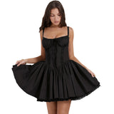 Fongt Spring Summer New Sexy Women's Lace To Receive Belt Sling Small Skirt Women