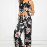 Faux Silk Sleepwear Satin Pajamas
