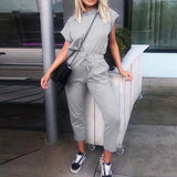 Tracksuits Set Lounge Wear Short Sleeve Tops Long Pants 2pcs Women Sweat Suits Elastic Waist Casual Solid 2020