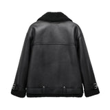 New Autumn Style With Belt Double-Sided Jacket 8073264-Outfit