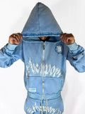 Gothic Printed Hoodie Personality High-End Tide Brand Loose Men's And Women's Sweater Suit-Outfit