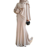 Fongt 2025 New Middle East Wearing Women's Long-Sleeved Skirt Dress Fashion Set