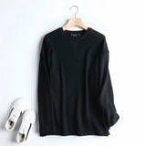 Women Fashion Solid Sweatshirts Oversize Long Sleeve O Neck Loose Pullovers Female Tops