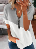 V Neck Zipper Design
