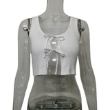 Fongt Spring And Summer New Umbilly Small Vest Knitting Pit Solid Color Strap Hot Girl Top