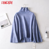 winter 2020 women oversized thick warm sweater knitted pullover sweater turtleneck high quality jumper