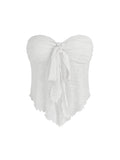 Vintage Front Knot Floral Tube