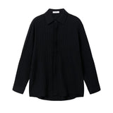 Blouse Korean Version Of Loose Casual Long-Sleeved Shirt Men's Trend Handsome Striped Non-Ironing Shirt Autumn-Outfit