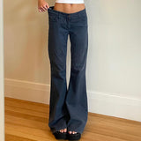 Vintage Low Waist Flare Jeans-Outfit