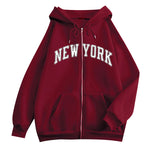 Fongt New Zipper Hoodie Los Angeles California Coat Top
