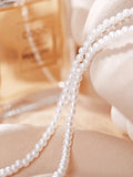 Faux Pearl Choker Necklace-Outfit