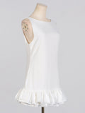 Fongt Dress Women's New Spring 2025 Fashion Sweet Wind And Wood Ear Splicing Bag Hip Skirt Repair