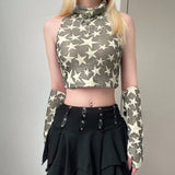 Star Embroidered Crop