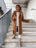 Fongt Autumn And Winter Women's Explosive Hairy Long-Sleeved Collar Women's Plush Tops Long