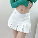 Fongt Half-Dress Sexy Anti-Walking Light Body 100 Folding Skirt Hot Girl Low-Rise Thin Pure Desire Short Skirt Spring And Summer New