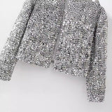 New Style Of Fancy Tweed Suit Jacket With Round Neck In Autumn-Outfit