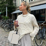 Abstract Design Sweater-Outfit