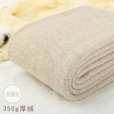 Warm Leggings Women Vertical Stripes Casual Pants Thickened Plush Cotton High Elasticity Solid High Waist Winter