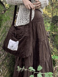 Vintage Tiered Midi Skirt-Outfit