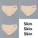 Seamless Panties Ladies Thong Plus Size Women Sexy G String Low Waist Panty Solid Ice Silk Intimates Underwear M-XL