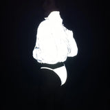 Autumn And Winter Short Sexy Reflective Female Cotton Clothes In High Collar Thick Down Cotton Coat Night Light Bread Clothes-Outfit