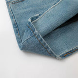 New Spring Style Literature And Art Retro Style Tie Slim And Show Thin Spliced Denim Skirt 6688012-Outfit