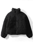 Stand Collar Puffer Coat 1028-1-Outfit
