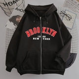 Fongt New Zipper Hoodie Los Angeles California Coat Top