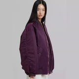 Fongt Autumn And Winter Men And Women With The Same Loose Zip Cotton Flying Jacket Women Ins Small Fragrant Style Baseball Jacket
