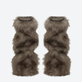 Grunge Faux Fur Leg