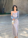 Fongt Xixi 13 Lines 2025 Spring And Summer New French Retro Collar Temperament Pearl Hanging Joint Dress 8600