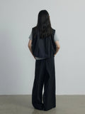[Daihe] Autumn New Leisure Stand Collar Easy And Simple Temperament Joker Anti-Wrinkle Vest Coat Female H7429-Outfit