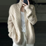Cardigan loose thin zipper
