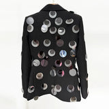 Fongt New Star Personality Fashion Big Sleek One-Buckle-Fits-Fit Suit Jacket Jacket