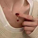 Square Shell Necklace-Outfit