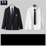 Autumn DK Suit Mens Suit Korean Loose Student Jk Uniform Class Uniform College Sets Casual Coat Business Suits For